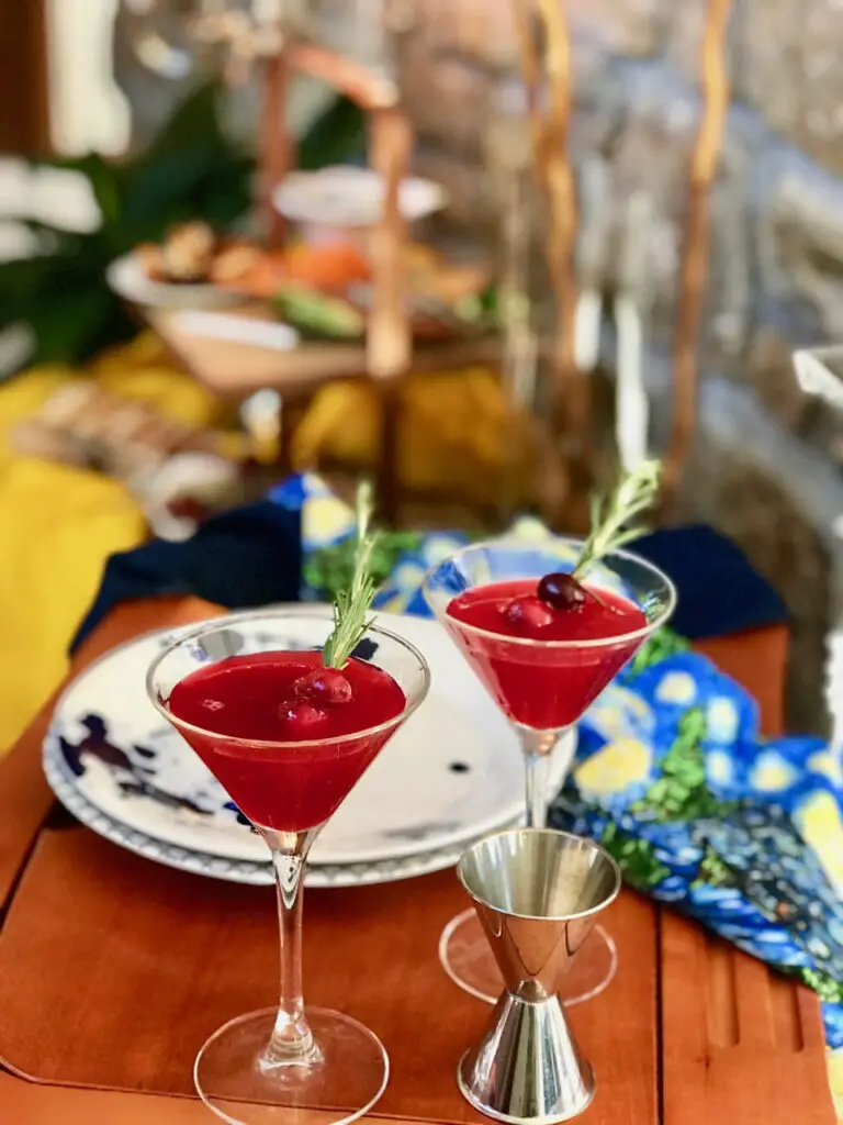 Pomegranate and Cranberry Martini