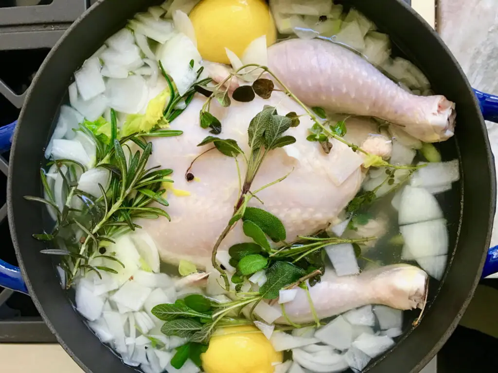 homemade turkey stock