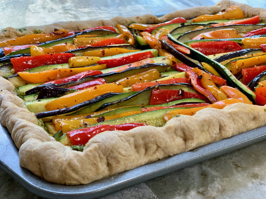 Luscious Crust For A Ratatouille Pizza