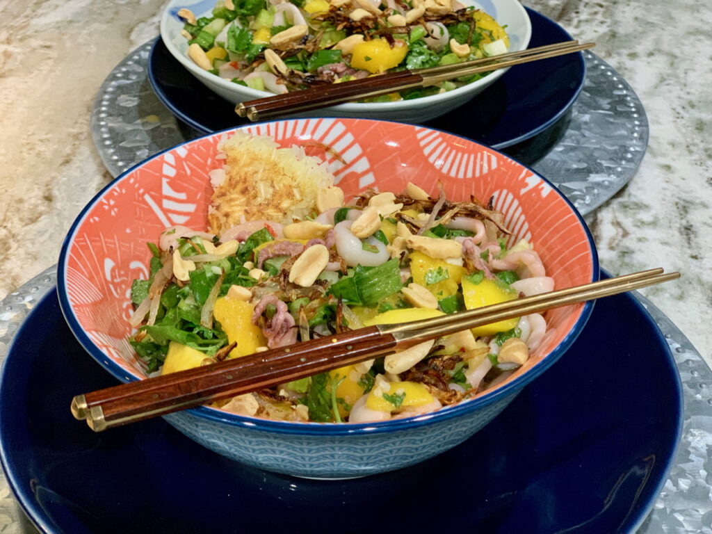 Mango and Squid Buddha Bowl