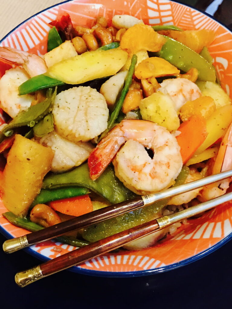 Shrimp and Scallop Stir Fry