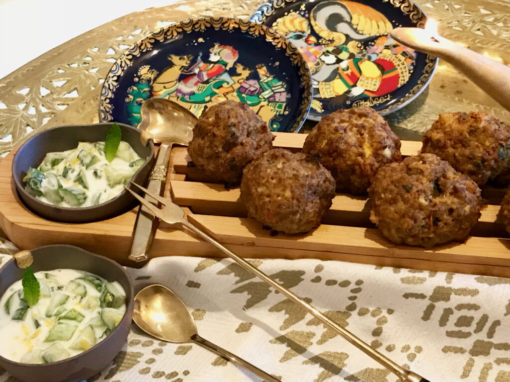 Kibbeh Meze with Tzatziki