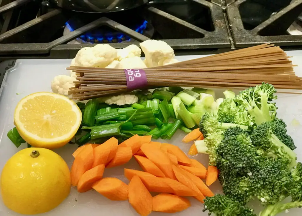 Vegan Noodle Soup Ingredients