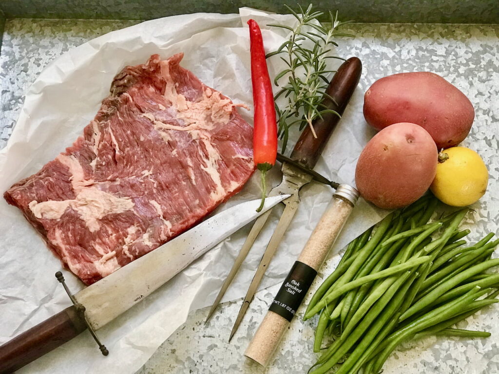 Skirt Steak Dinner Ingredients 