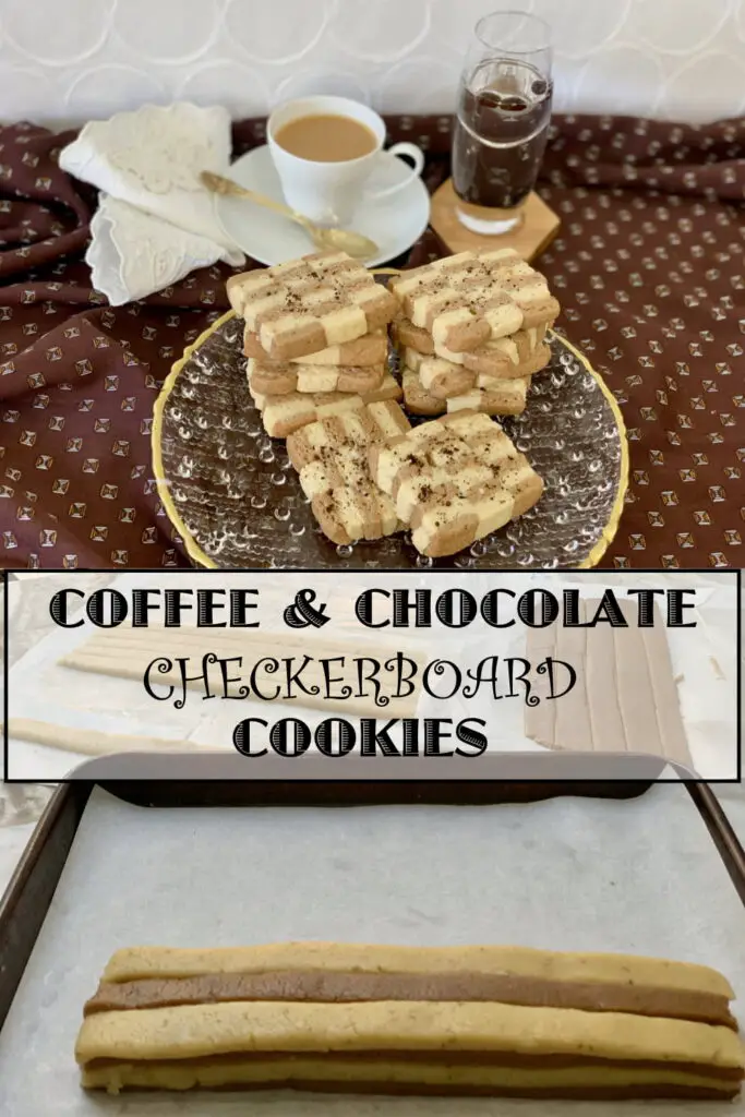 Coffee Chocolate Checker Cookies