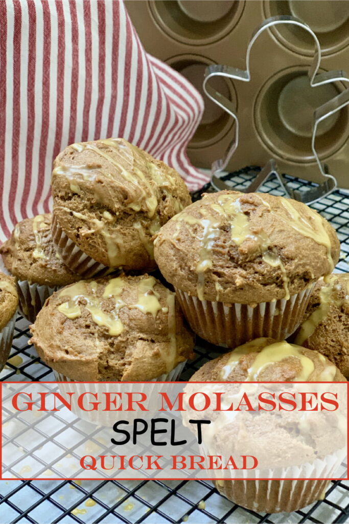 Ginger Molasses Spelt Muffins