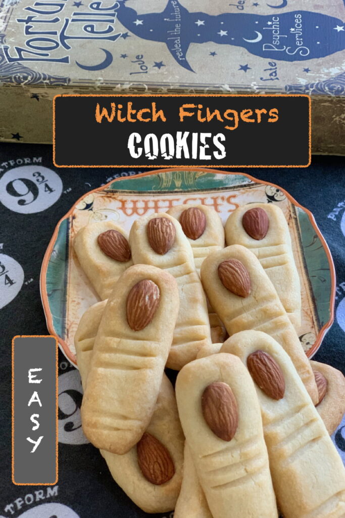 Halloween Witch Fingers Shortbread Cookie Recipe