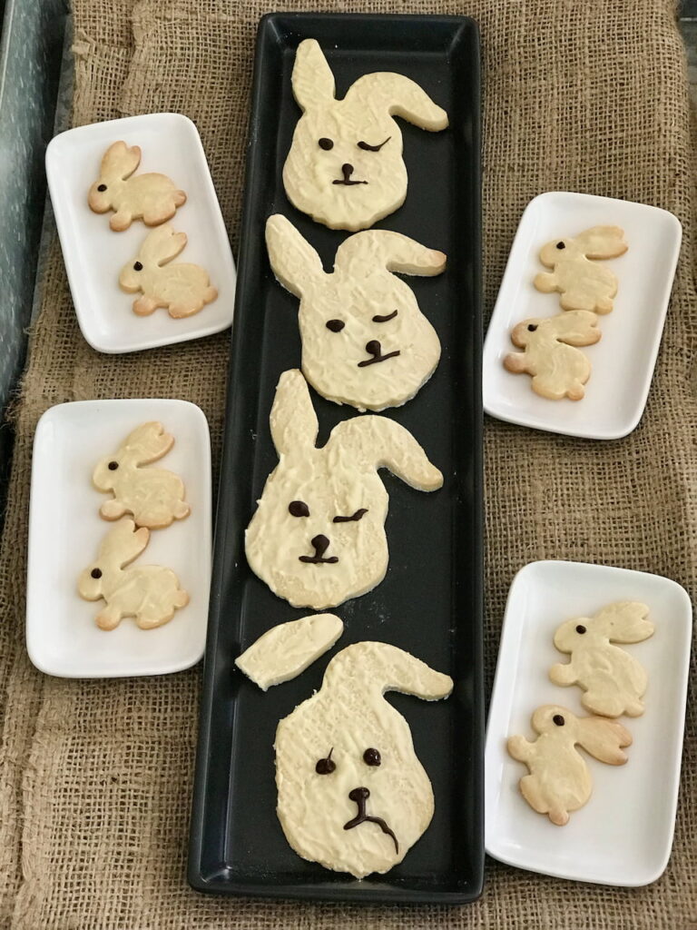 Easter Bunny Shortbread Cookies