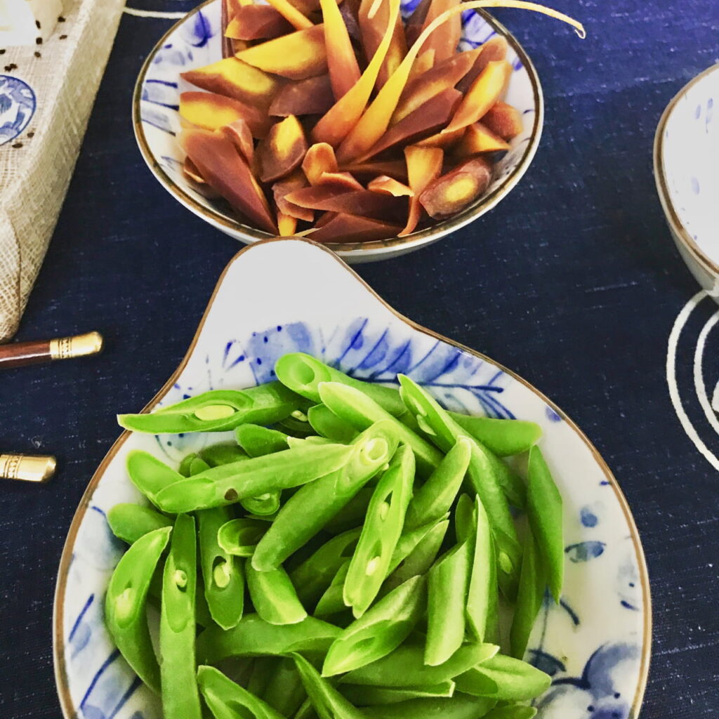 Veggies Chopped At An Angle