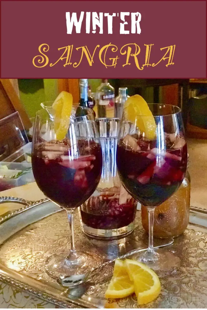 Winter Spiced Sangria Cocktail