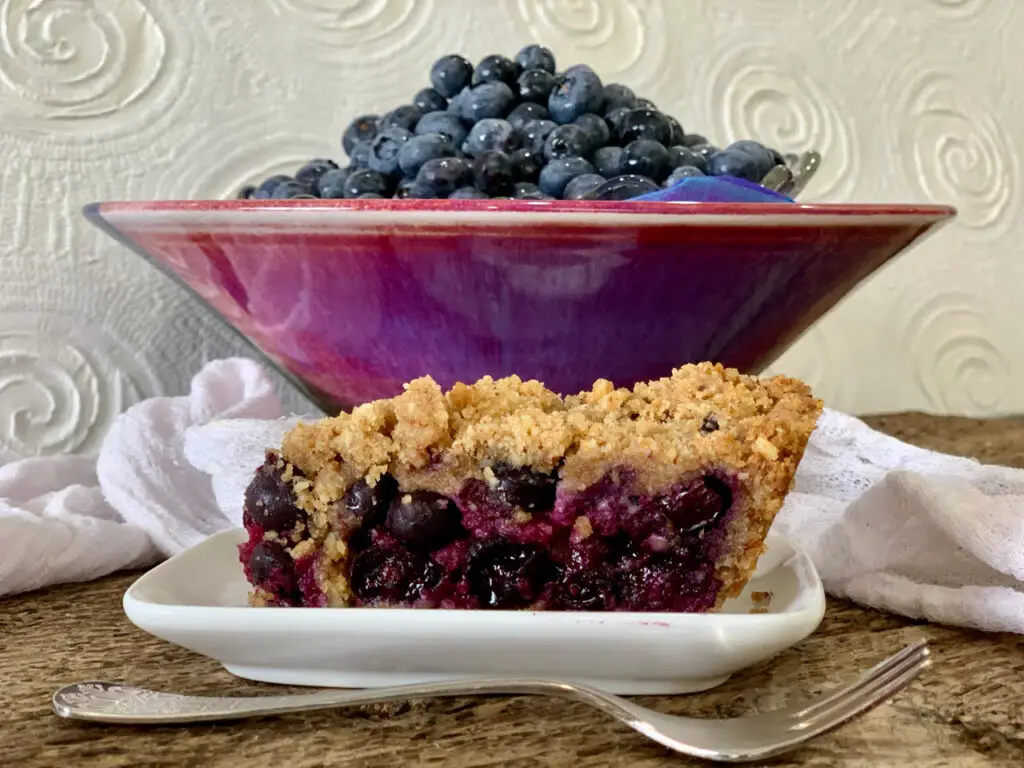 Olive Oil Blueberry Pie