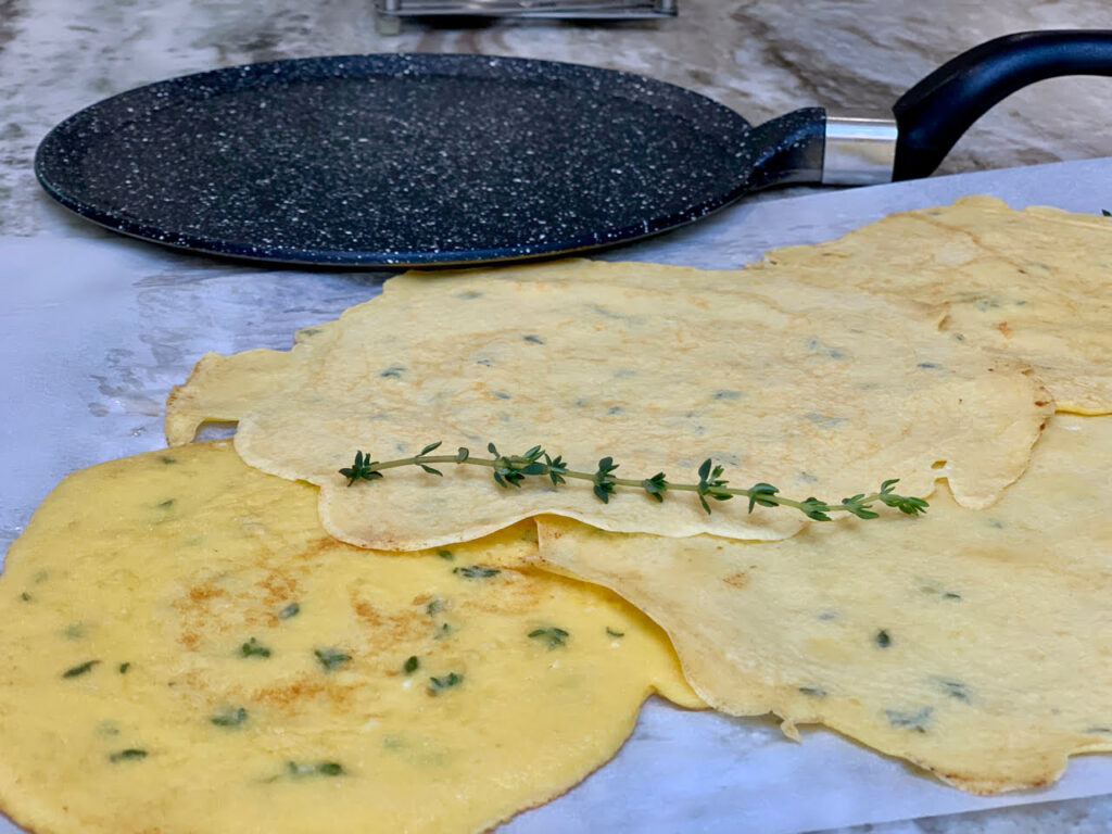 easy savory herb crepes
