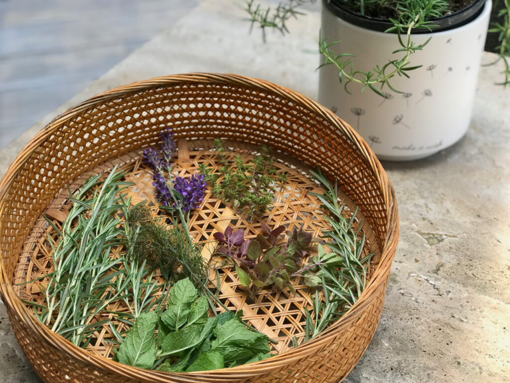 homegrown herbs