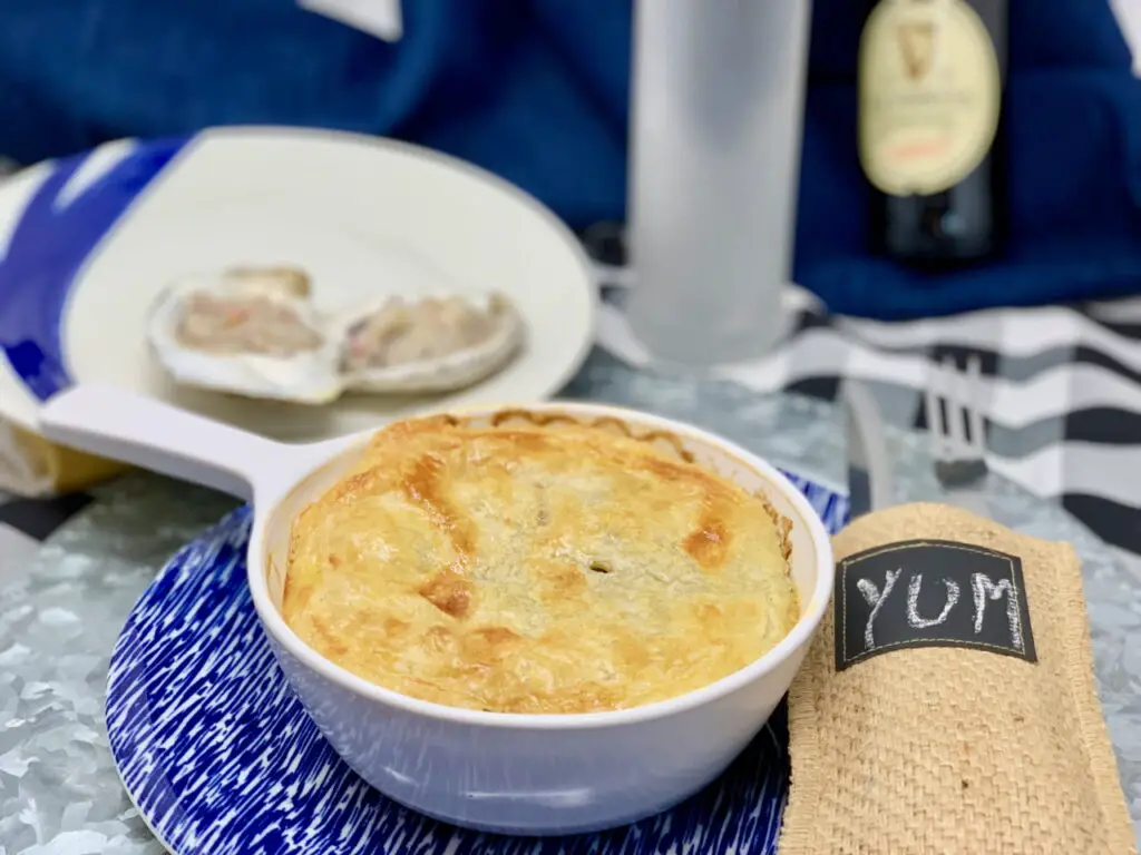 Beef and Stout Oyster Pie