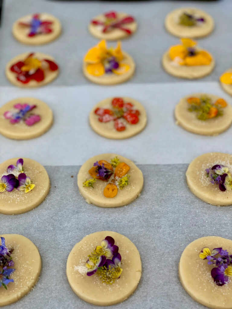 Edible Flower Cookies