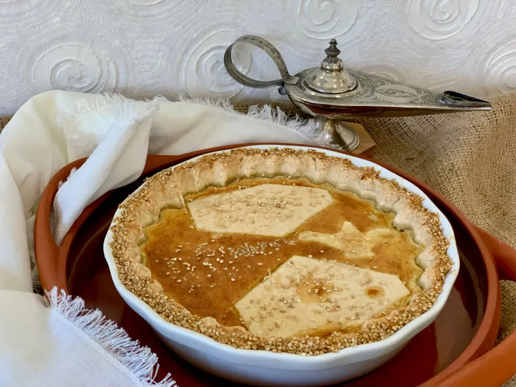Tahini Custard Pie