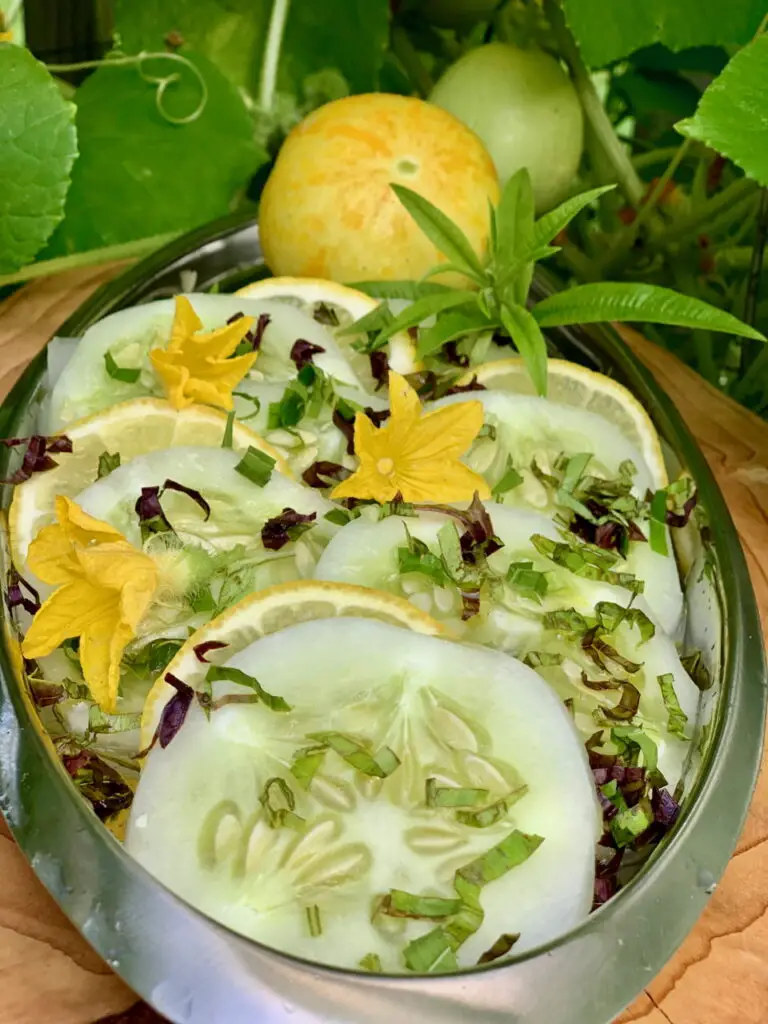 Heirloom Lemon Cucumber Salad