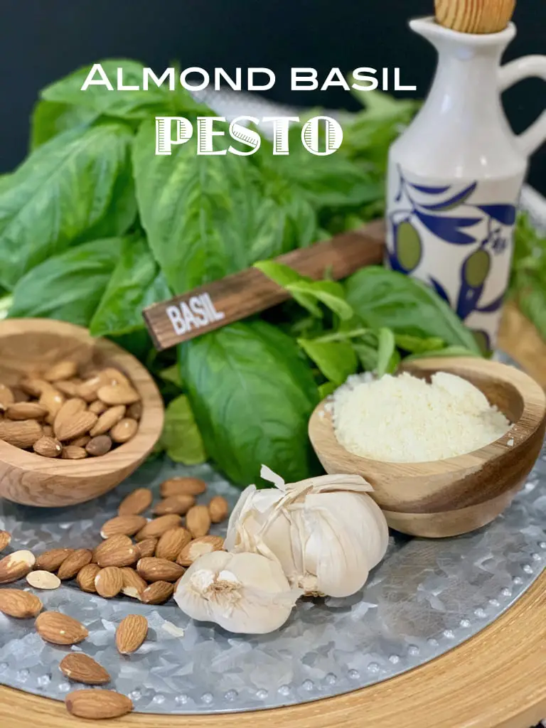 Almond and Garden Fresh Basil Pesto