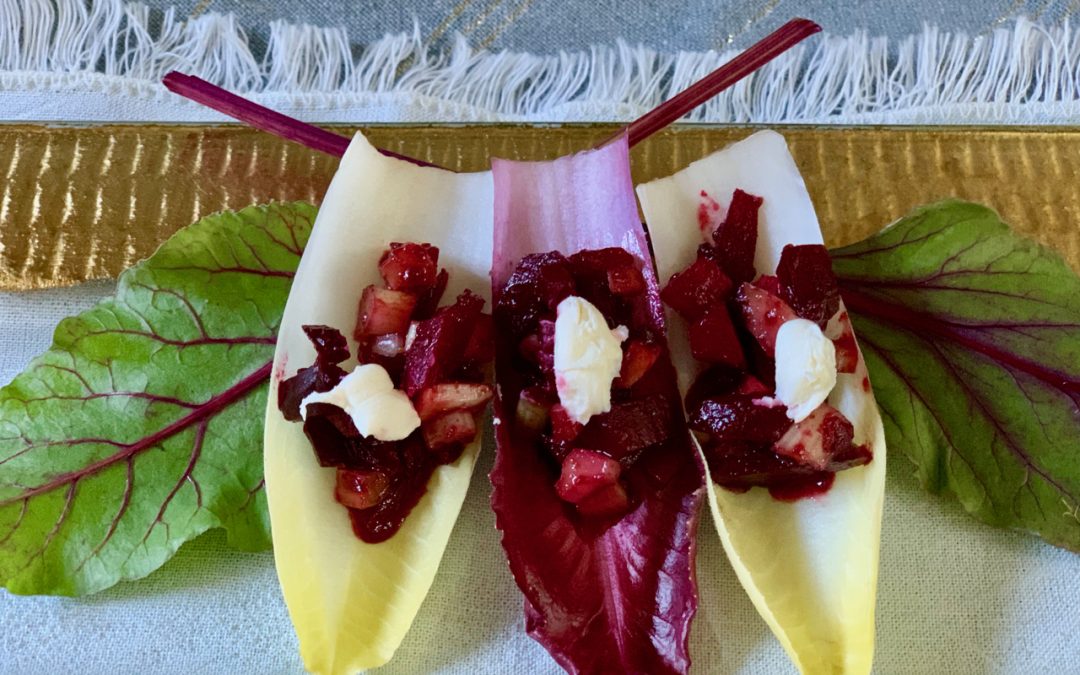 Beet Endive Salad with Fig Dressing