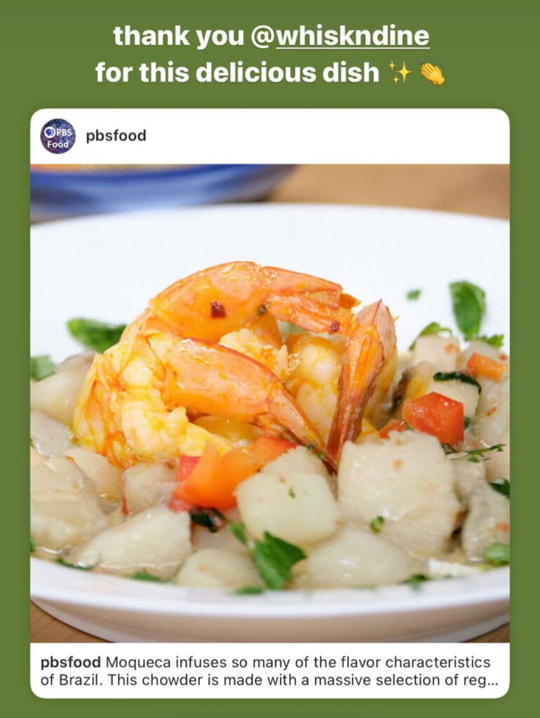 My moqueca dish shared by PBS-Food