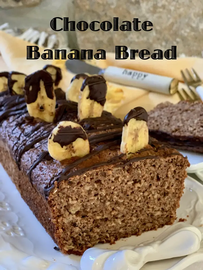 Healthy chocolate banana bread