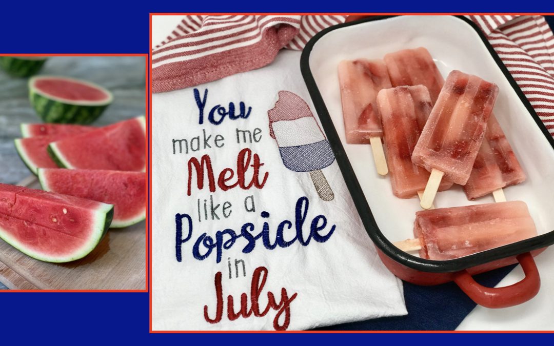 Summertime Watermelon Popsicles