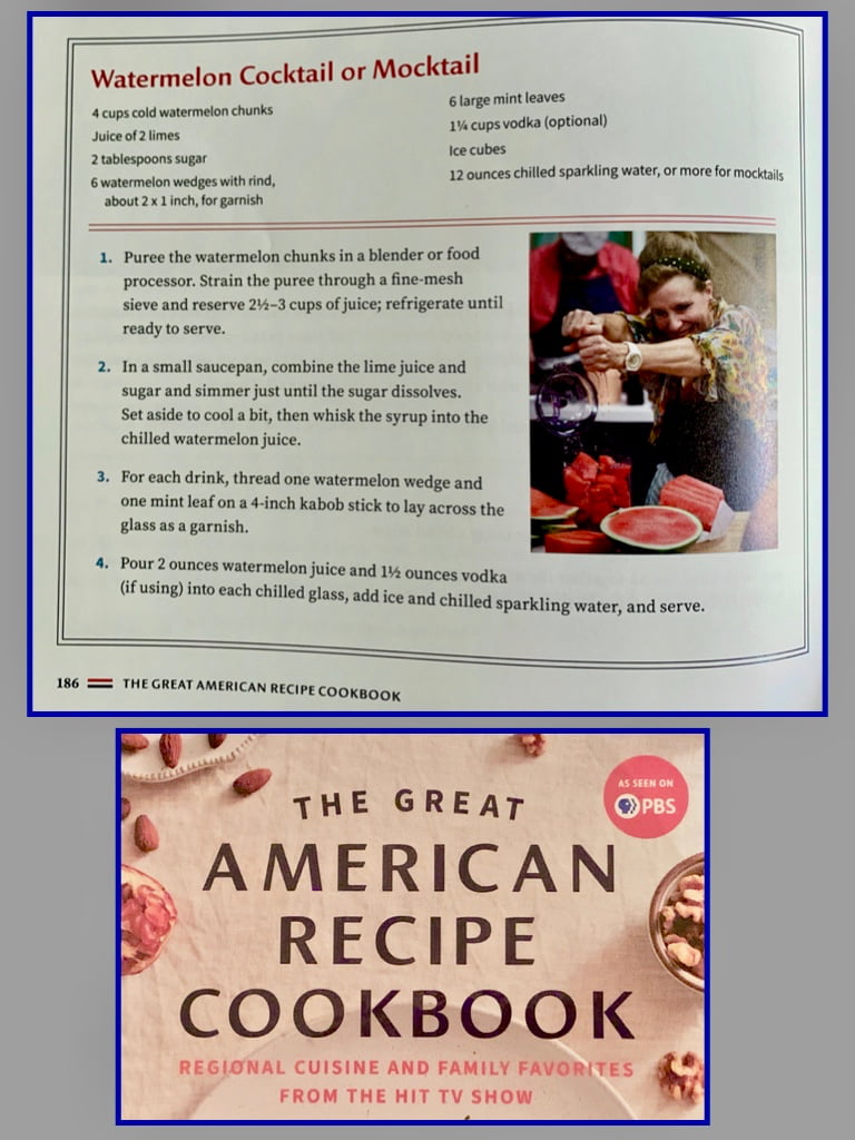 My Watermelon Cocktail Recipe In The Great American Recipe Cookbook