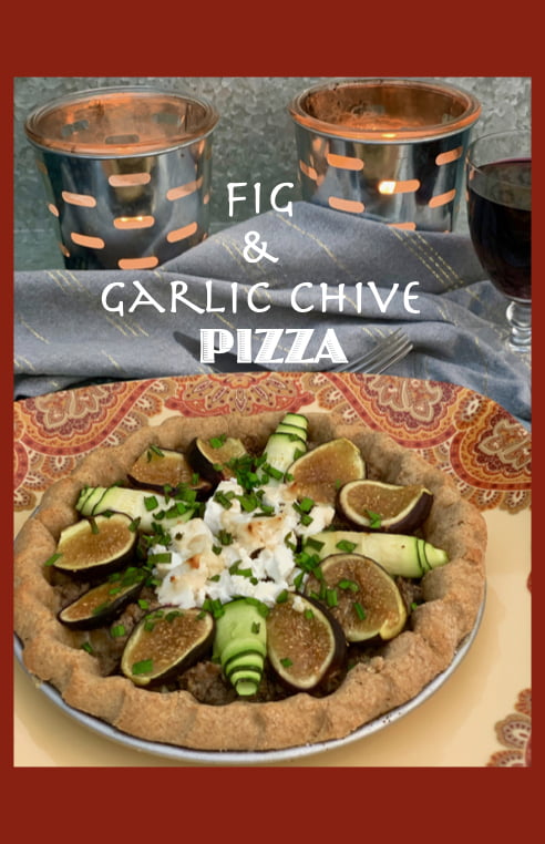 Fig and Garlic Chive Pizza