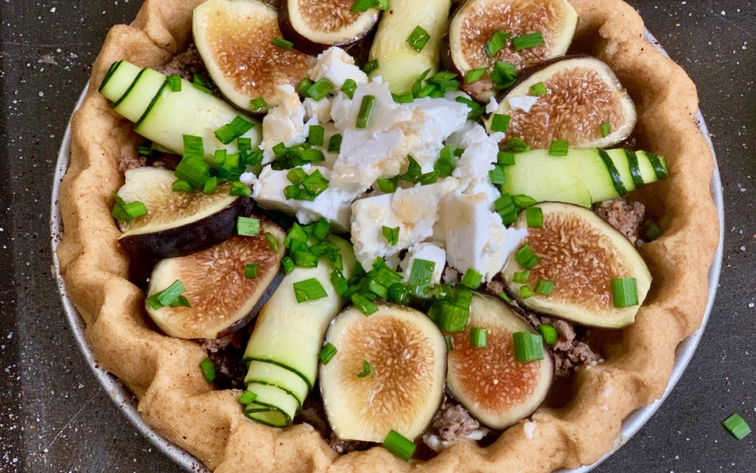 Fig and Garlic Chive Pizza