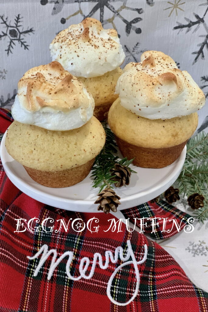 holiday eggnog muffins