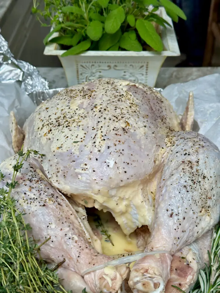 Thanksgiving Turkey To Be Roasted