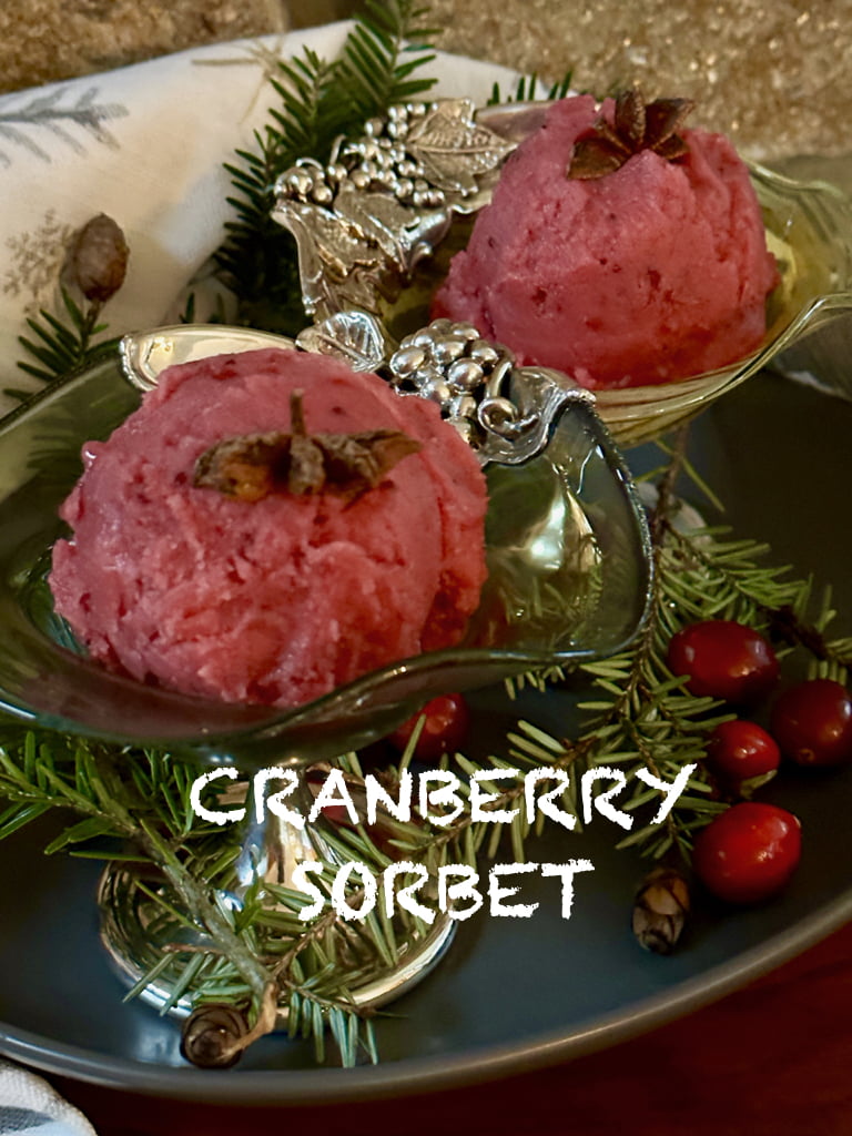 Cranberry Orange Sorbet