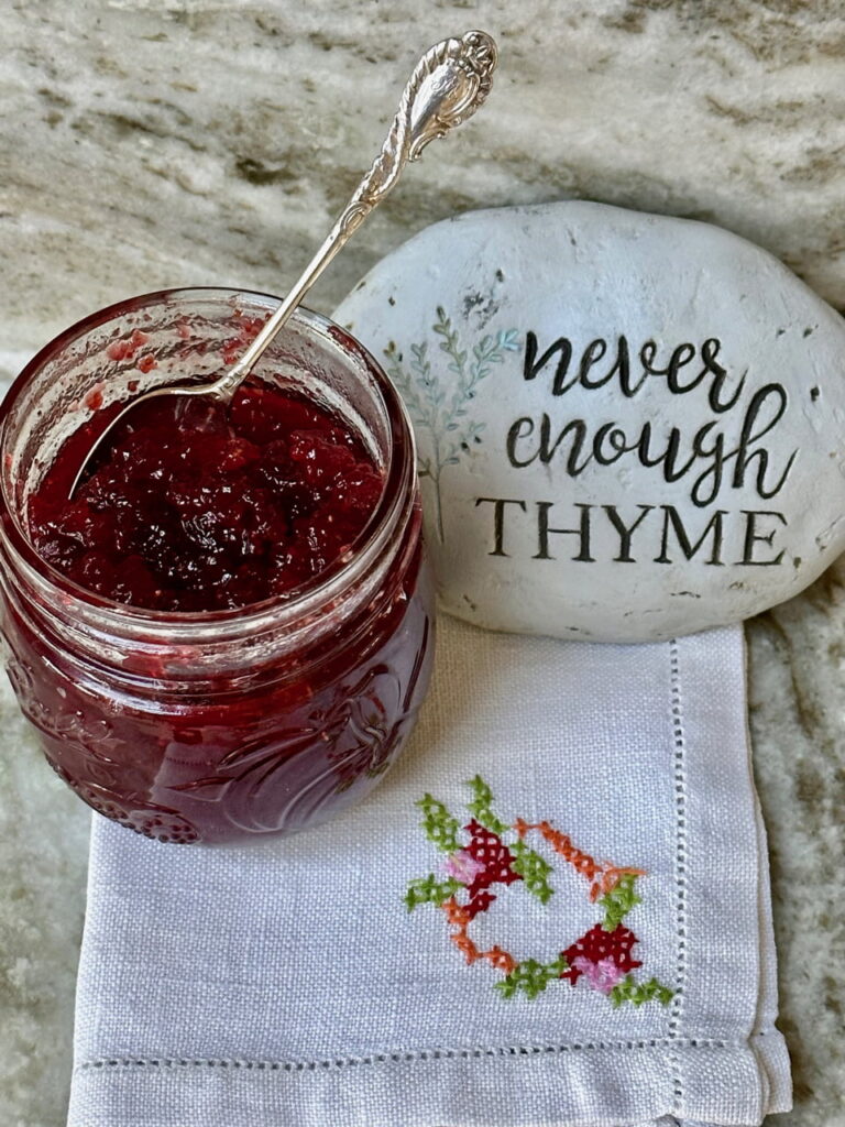 Homemade Thyme Strawberry Jam