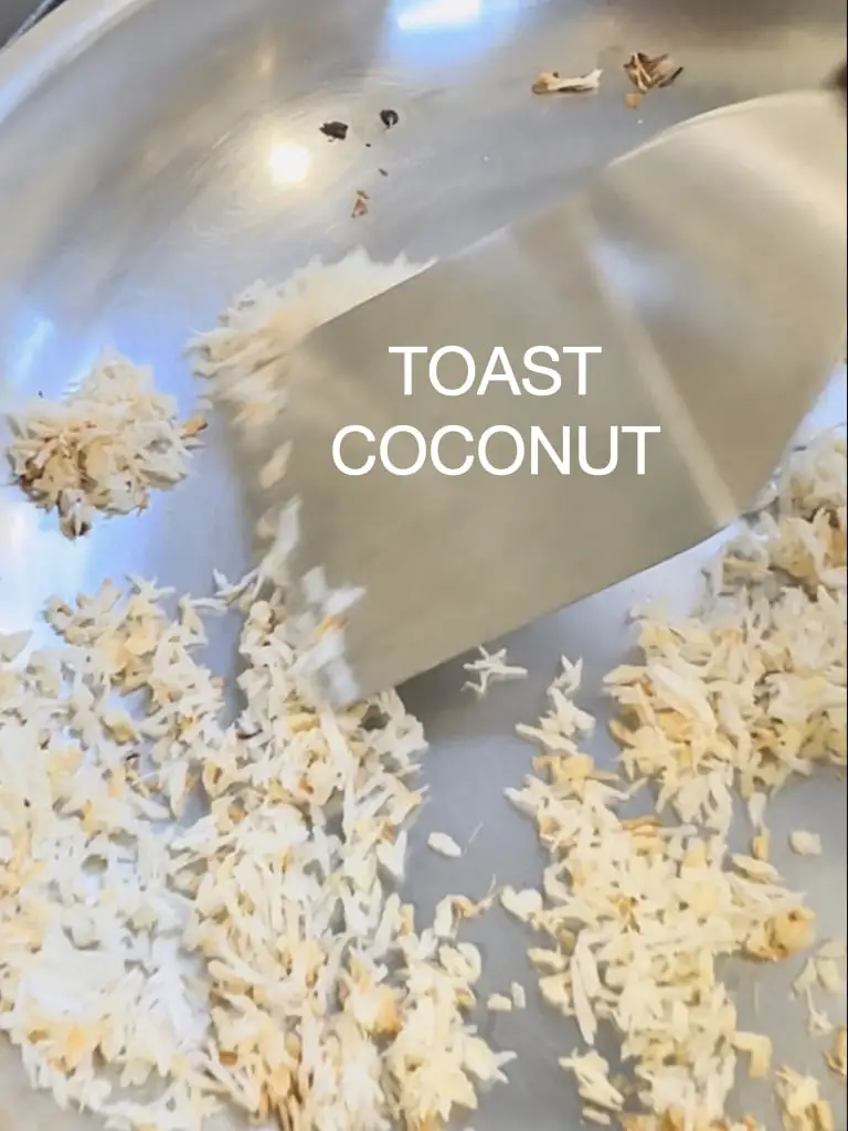 Toasting Coconut For Garnish