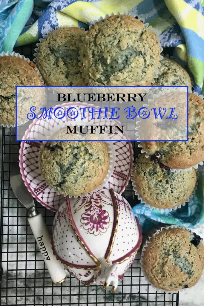 Blueberry Smoothie Bowl Muffins