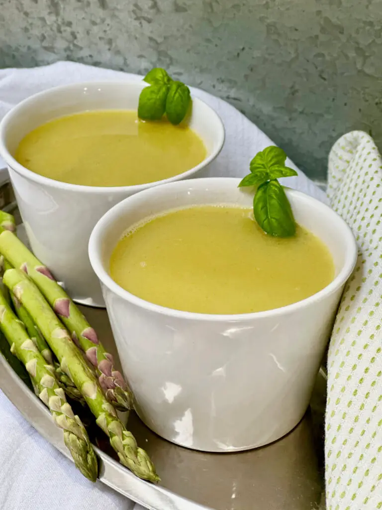 Asparagus Ends and Garlic Soup