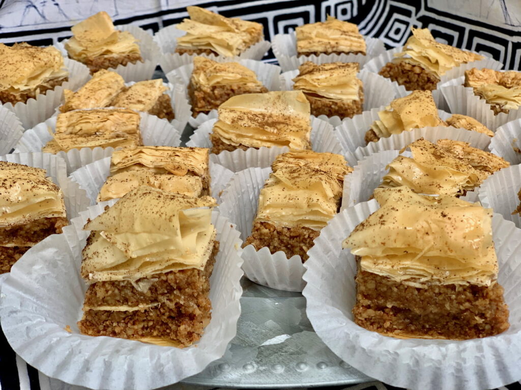 Baklava Individually Presented For Easy Serving