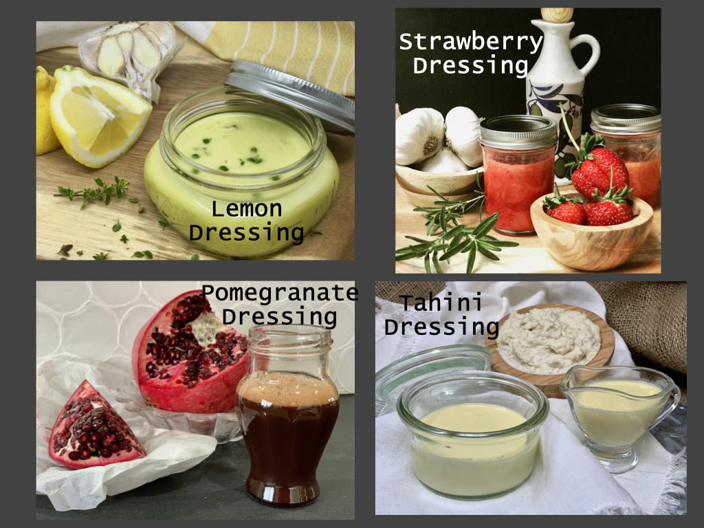 A Variety Of Homemade Salad Dressings