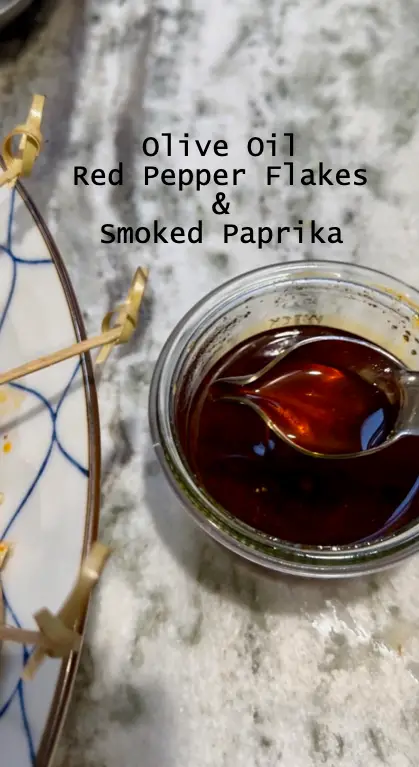 Olive Oil With Red Pepper Flakes & Smoked Paprika