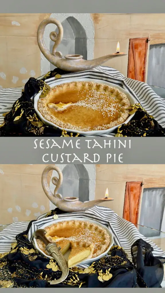 Tahini Custard Pie - Created For The Great American Recipe on PBS by Me!