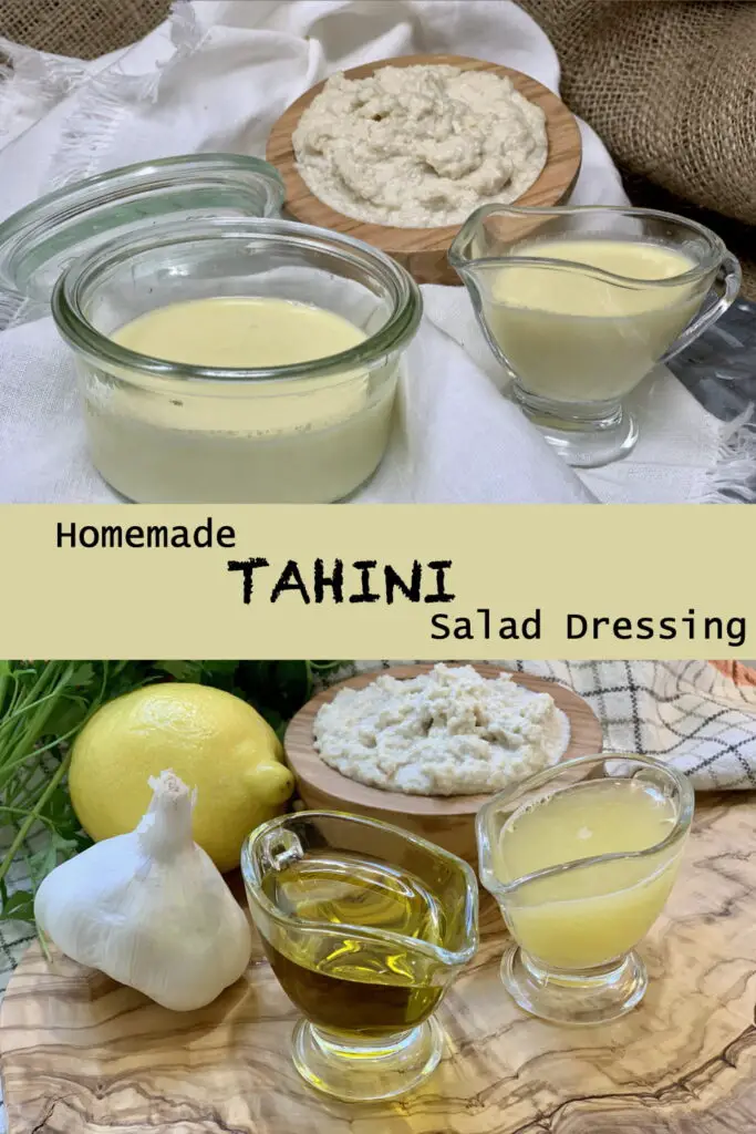 Homemade Mediterranean Tahini Salad Dressing