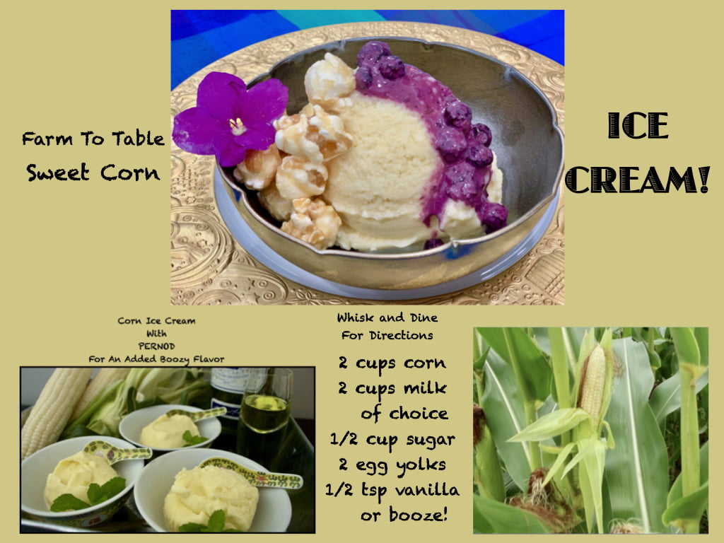 Farm Fresh Sweet Corn Ice Cream With Options