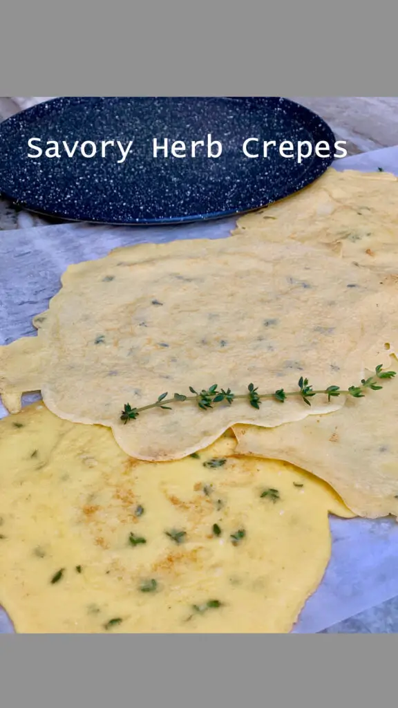 Savory Herb Crepes - For Wraps Omelettes Or Tapas (with video)