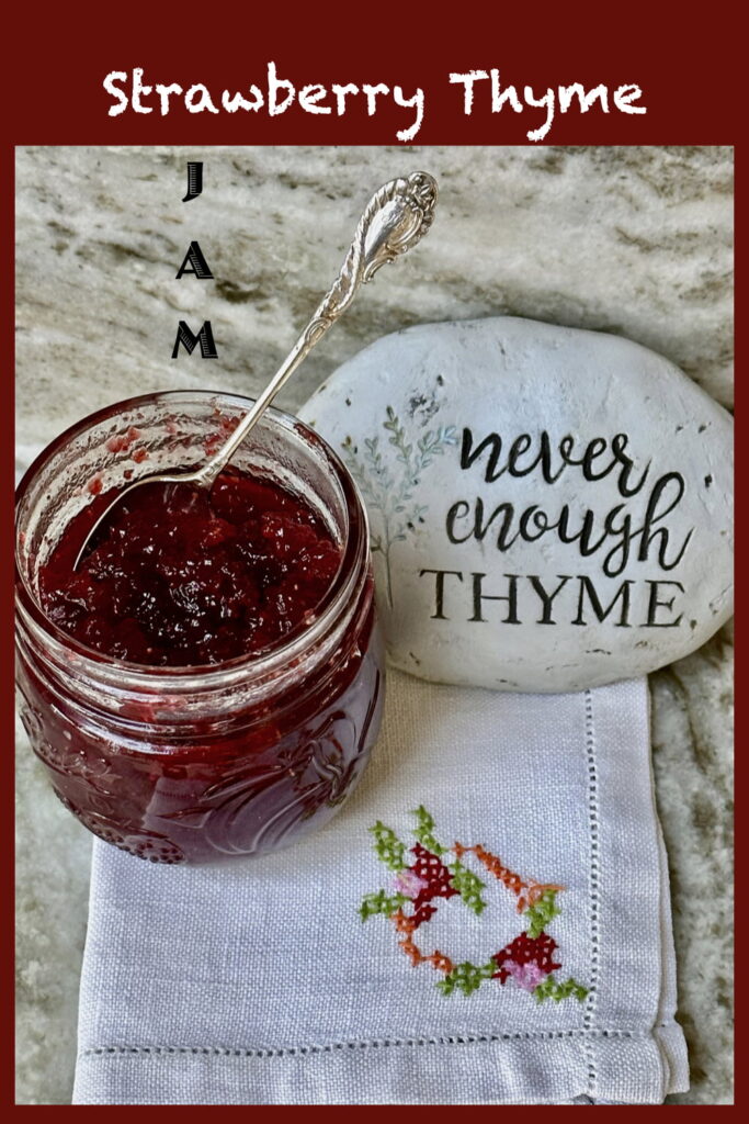 Homemade Thyme Strawberry Jam