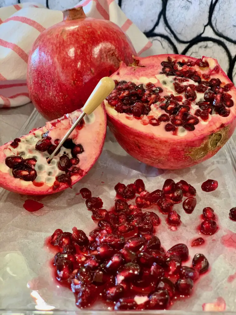 Fresh Pomegranate Seeds Loaded With Juice