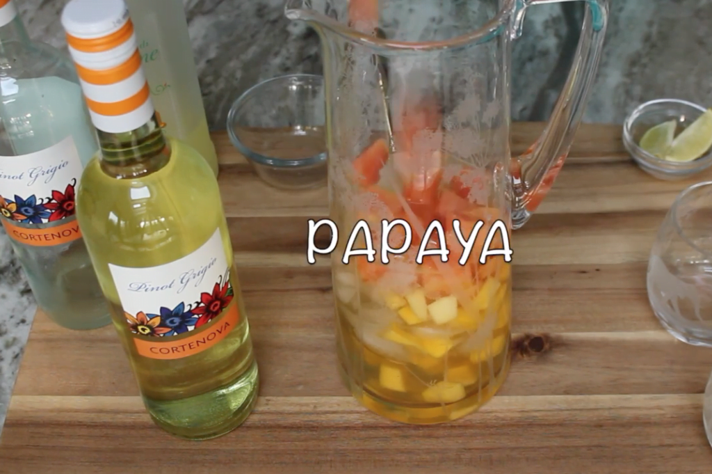 Lots Of Tropical Fruit For A Refreshing Summertime Sangria