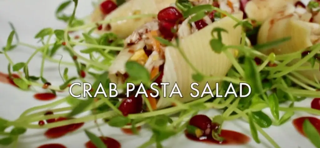 Mediterranean Crab Pasta Salad (with video)
