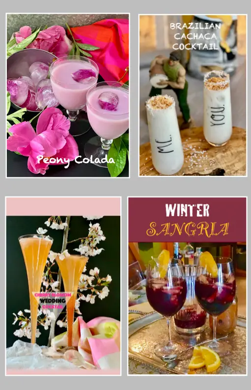 Just A Few Of The Creative Cocktails You Will Find At Whisk and Dine!