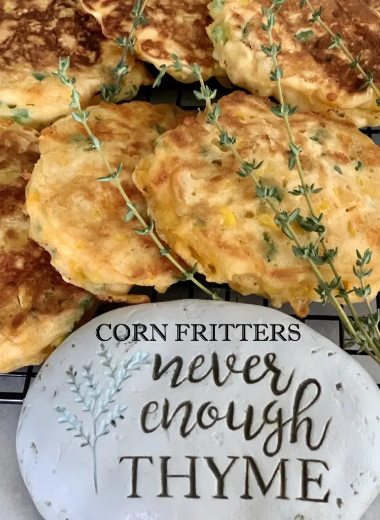 Thyme Corn Fritters