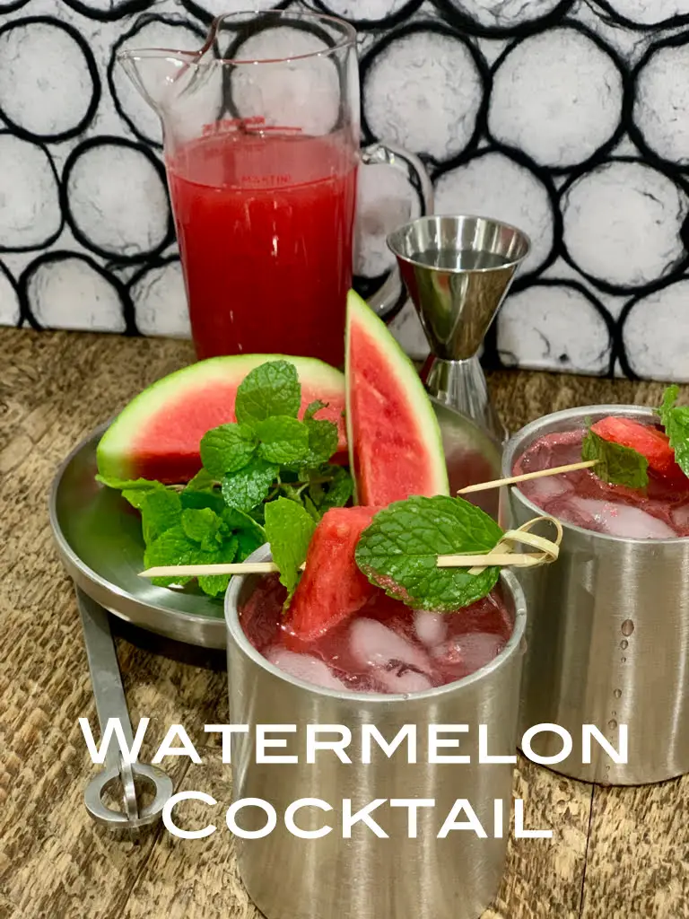 Watermelon Cocktail or Mocktail